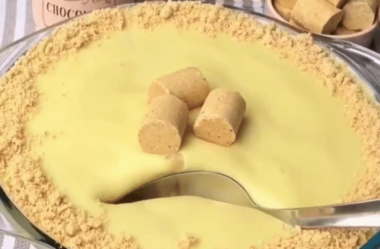 Pavê de Paçoquinha com Chocolate Branco