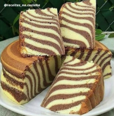 Bolo de Zebra Delicioso