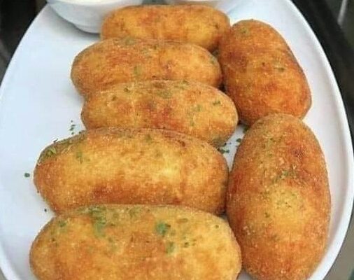 Bolinho de Batata com Queijo e Bacon