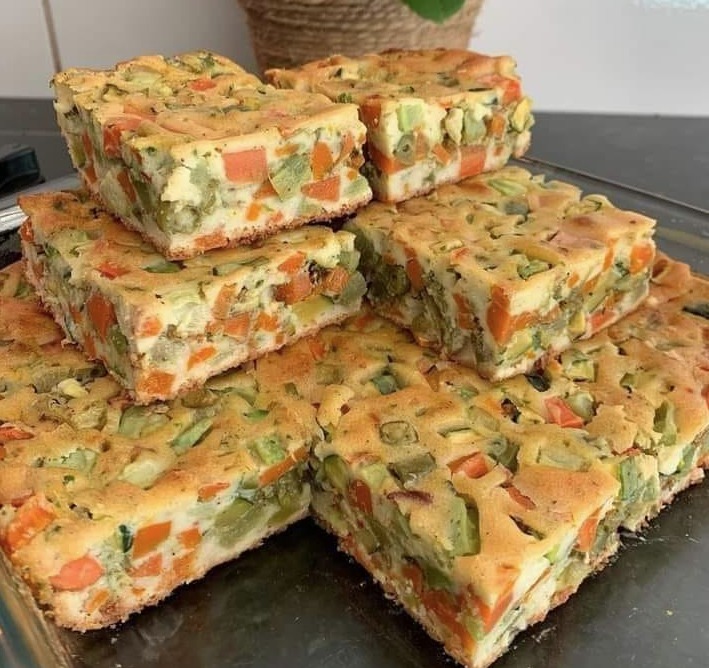 Torta colorida de Legumes