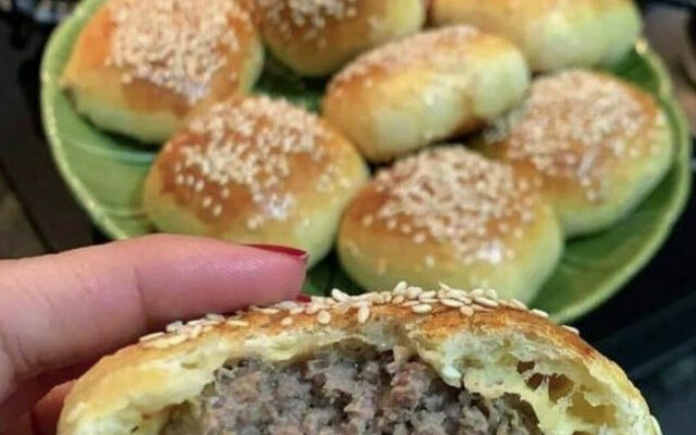 P&atilde;o de Hamb&uacute;rguer Recheado