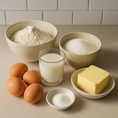 Ingredientes para Bolo Caseiro
