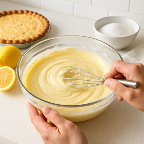 Preparando a Torta de Limão