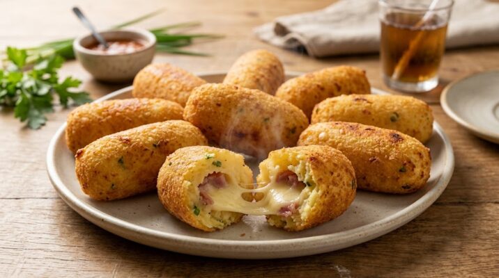 Bolinhos de Mandioca Recheado Bolinhos de mandioca recheados