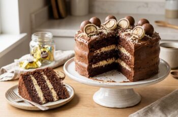 Bolo de Chocolate com Ouro Branco