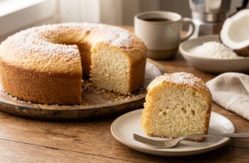 Bolo de Coco Simples e Fofo