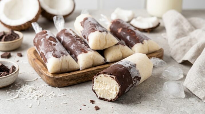 Geladinho Gourmet com Casquinha de Chocolate