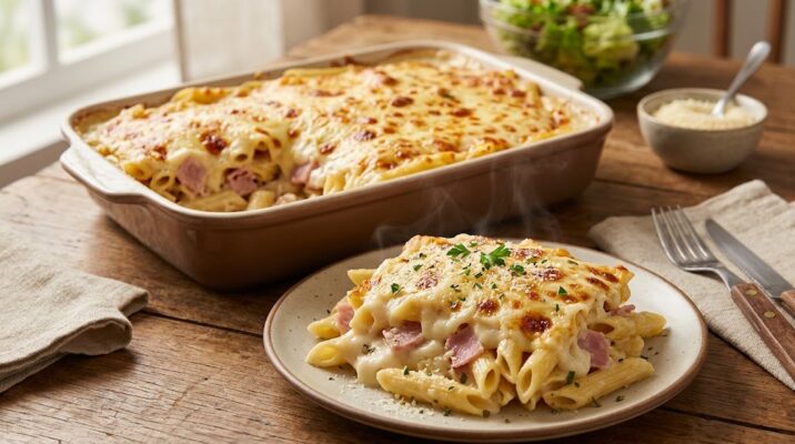 Penne ao Molho Branco Gratinado Penne ao Molho Branco Gratinado