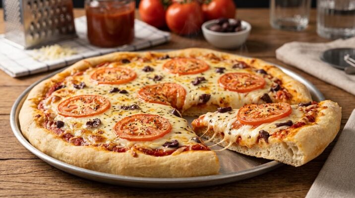 Fatia de pizza de liquidificador