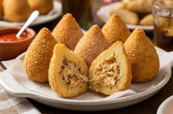 Receita de coxinha de frango com batata