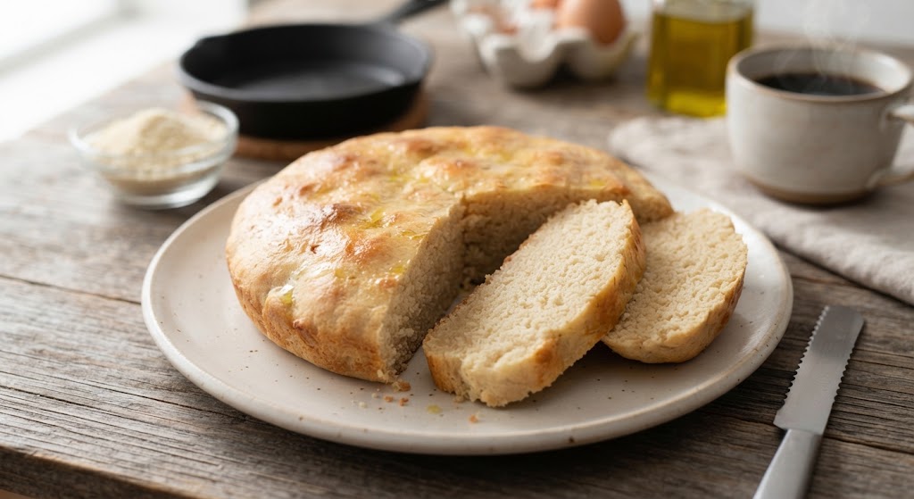 P&atilde;o Low Carb de Frigideira