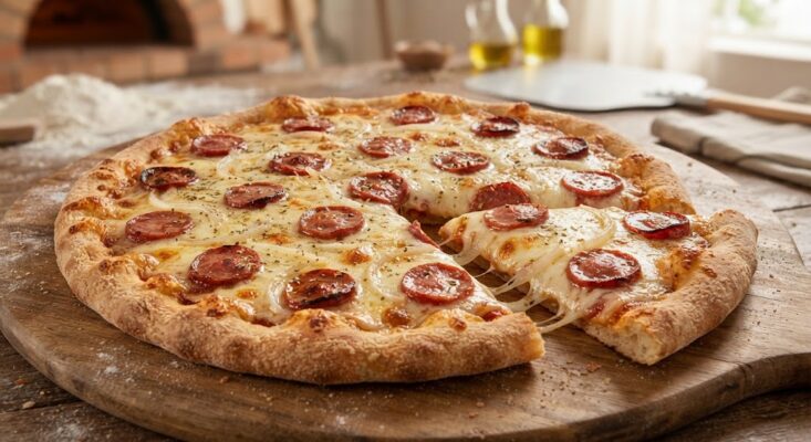 Pizza Caseira de Calabresa