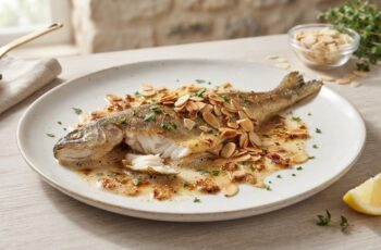 Truta à Meunière com Amêndoas Torradas