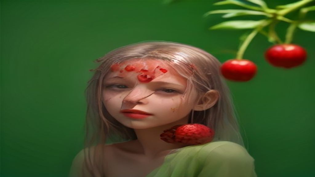 Pote de aveia de vidro com morango, mirtilo e framboesa