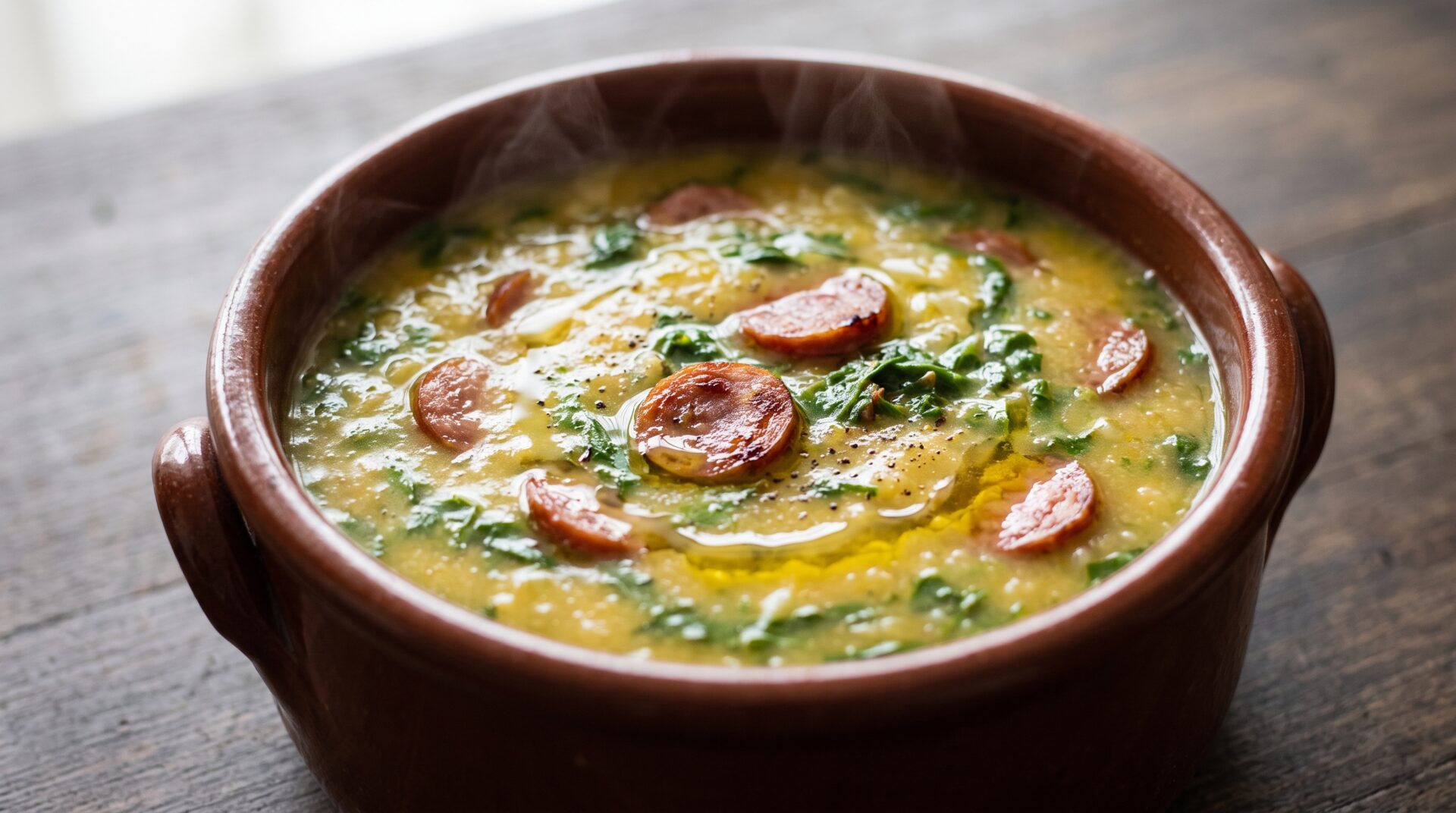 Caldo Verde, prato pronto para servir - fotografia gastronomica editorial