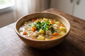 Canja Vegetariana de Legumes