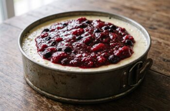 Cheesecake de Frutas Vermelhas Sem Forno