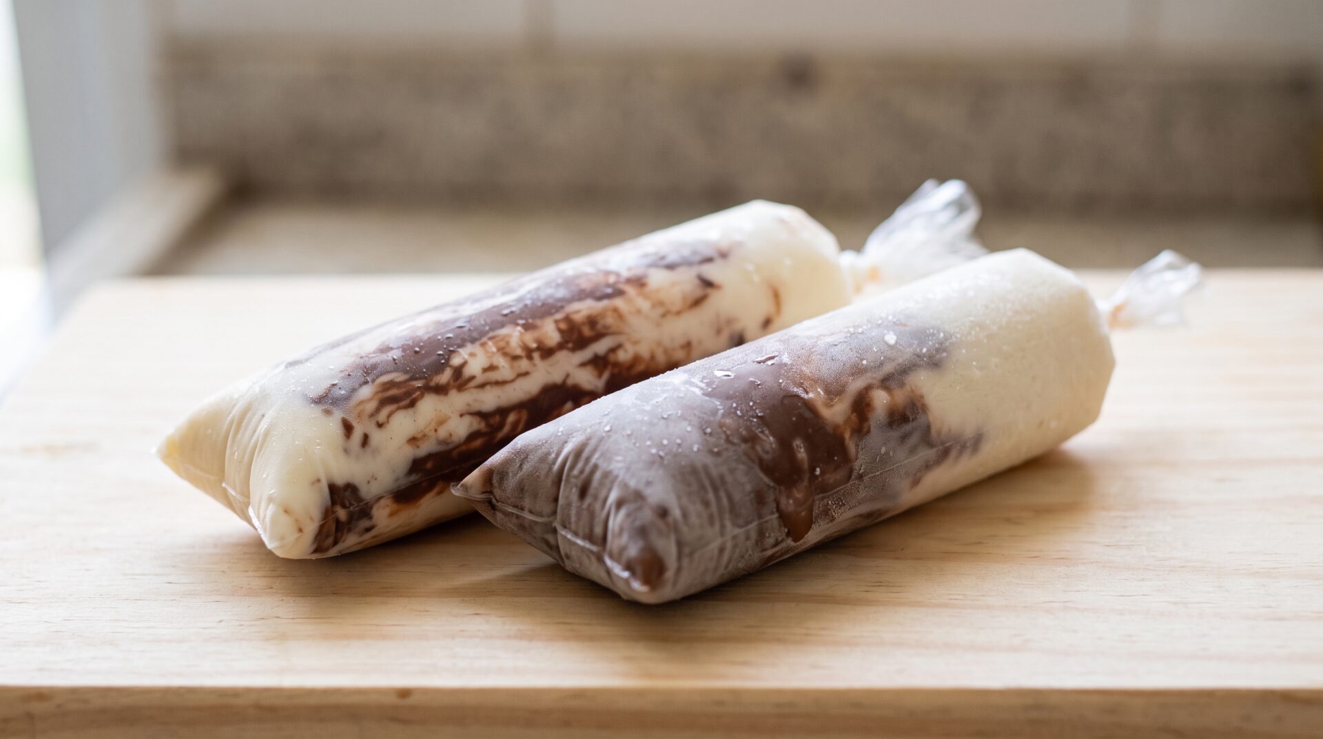 Geladinho Gourmet de Ninho com Nutella, prato pronto para servir - fotografia gastronomica editorial