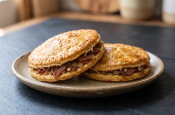 Pastel Assado de Carne Seca