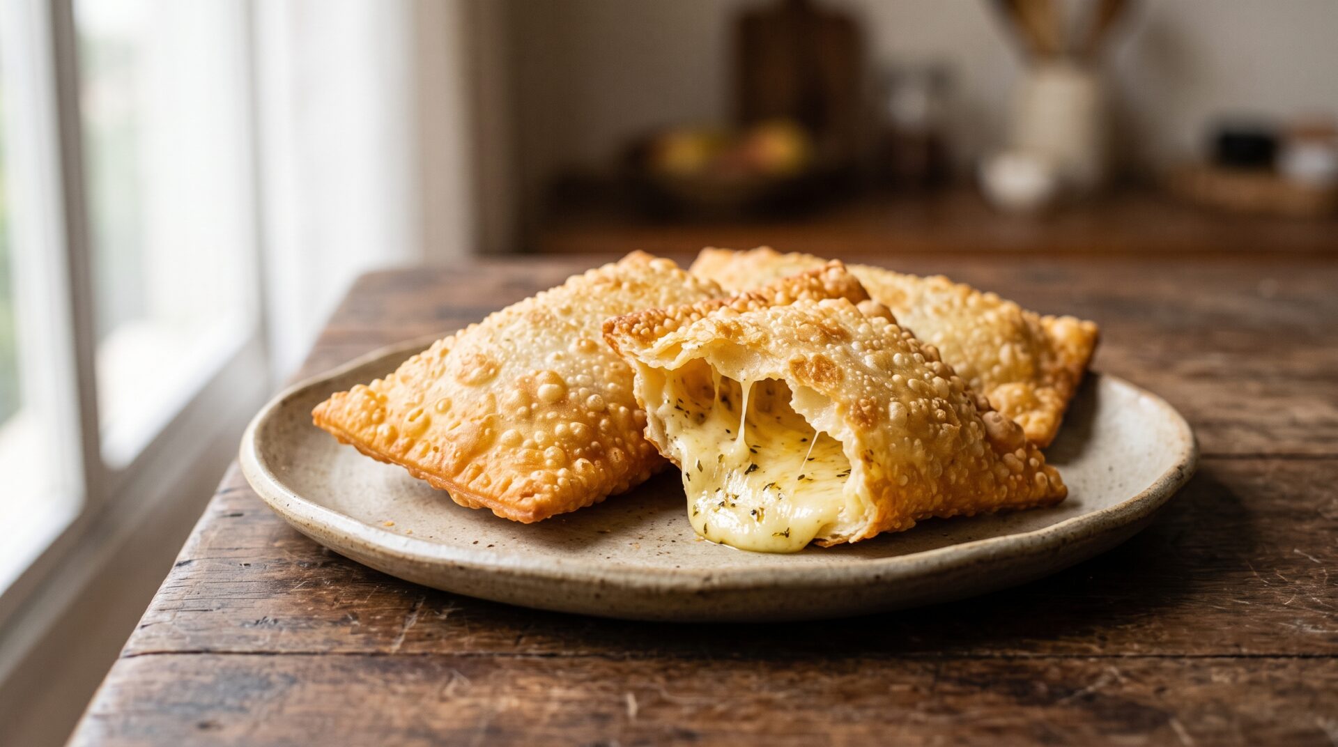 Pastel de Queijo, prato pronto para servir - fotografia gastronomica editorial