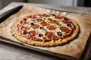 Pizza Low Carb de Couve-flor