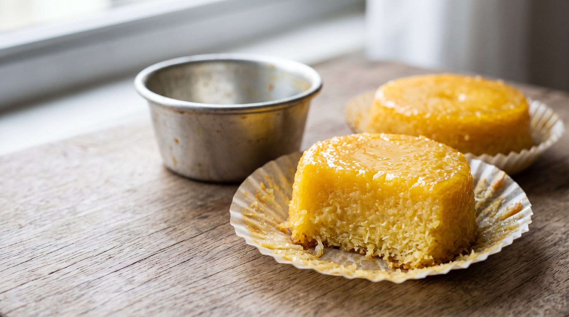 Quindim, prato pronto para servir - fotografia gastronomica editorial Quindim, prato pronto para servir - fotografia gastronomica editorial