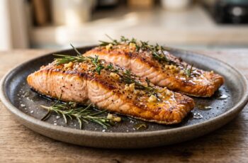 Salmão na Air Fryer com Ervas