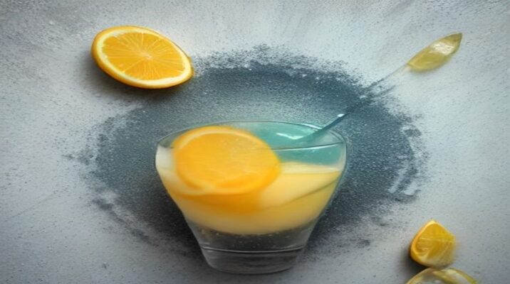 Limonada Suíça Cremosa Copo de limonada suíça cremosa com gelo e hortelã